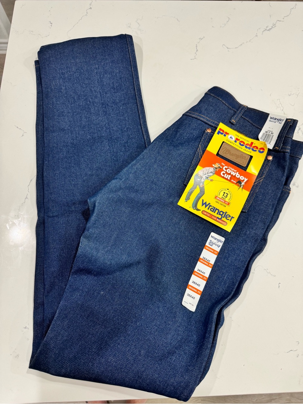 Wrangler Men’s Indigo Blue Relaxed Fit Jeans